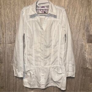 Street One White Top Front Pockets {EU 40-Large} Snap Button